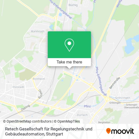 Retech Gesellschaft für Regelungstechnik und Gebäudeautomation map