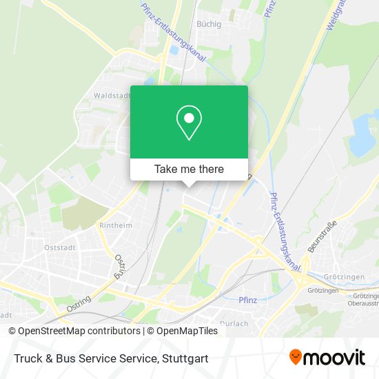 Truck & Bus Service Service map