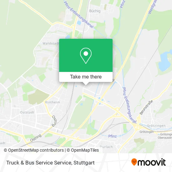 Карта Truck & Bus Service Service
