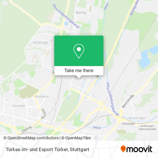 Türkas im- und Export Türker map