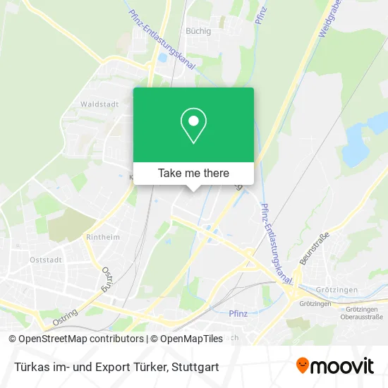 Карта Türkas im- und Export Türker
