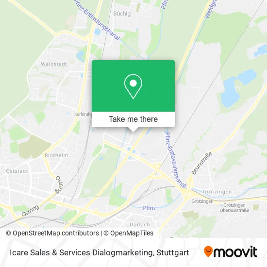Карта Icare Sales & Services Dialogmarketing