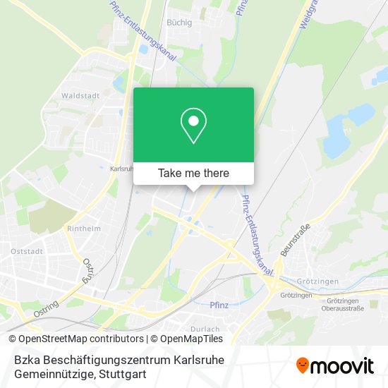 Bzka Beschäftigungszentrum Karlsruhe Gemeinnützige map