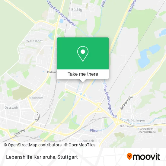 Карта Lebenshilfe Karlsruhe