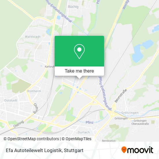 Карта Efa Autoteilewelt Logistik