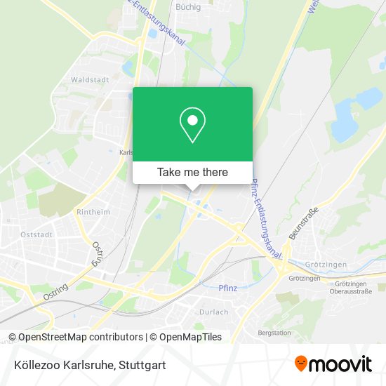 Карта Köllezoo Karlsruhe