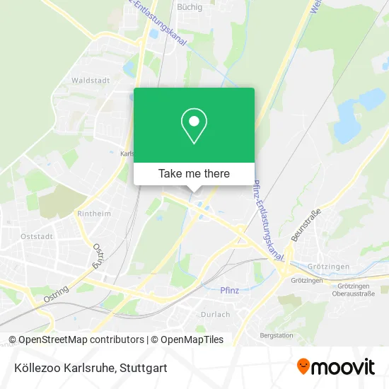 Карта Köllezoo Karlsruhe