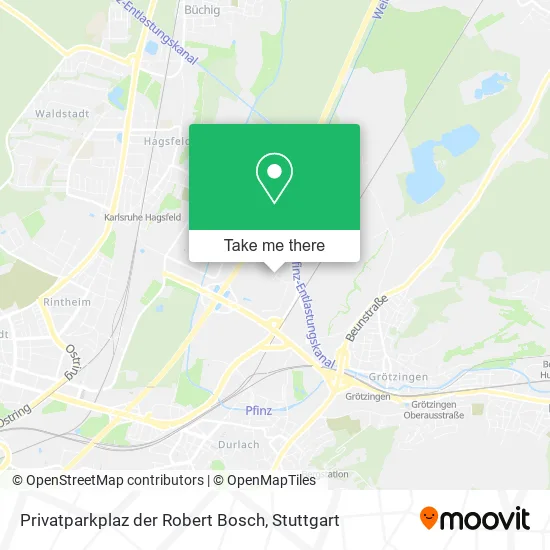 Privatparkplaz der Robert Bosch map