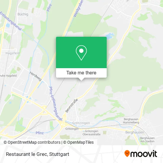 Карта Restaurant le Grec