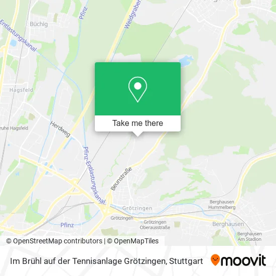 Карта Im Brühl auf der Tennisanlage Grötzingen