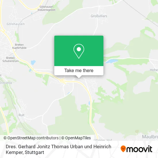 Карта Dres. Gerhard Jonitz Thomas Urban und Heinrich Kemper