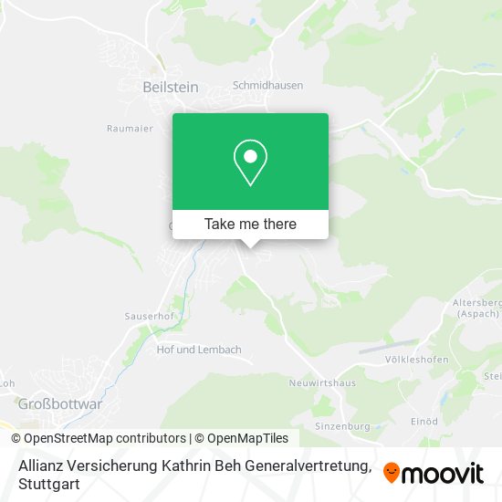 Allianz Versicherung Kathrin Beh Generalvertretung map