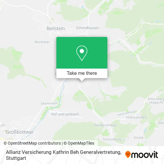 Карта Allianz Versicherung Kathrin Beh Generalvertretung
