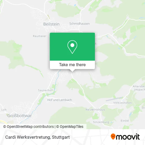 Карта Cardi Werksvertretung