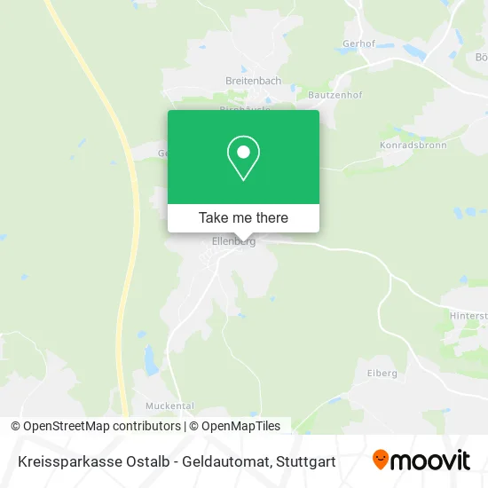 Карта Kreissparkasse Ostalb - Geldautomat