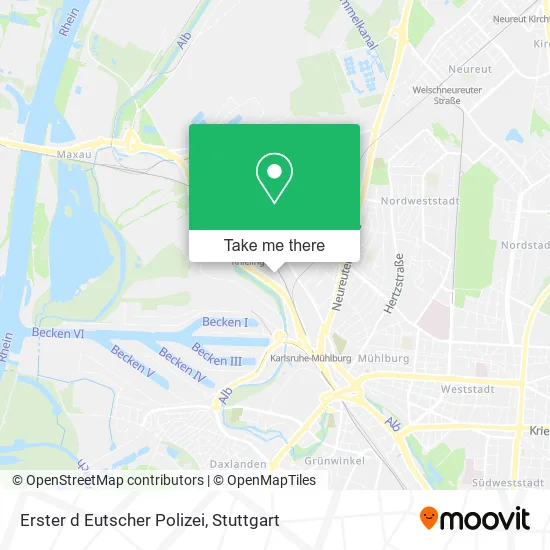 Карта Erster d Eutscher Polizei