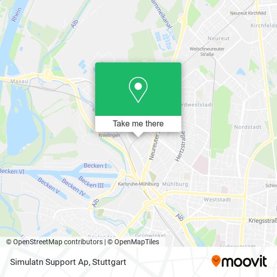 Simulatn Support Ap map