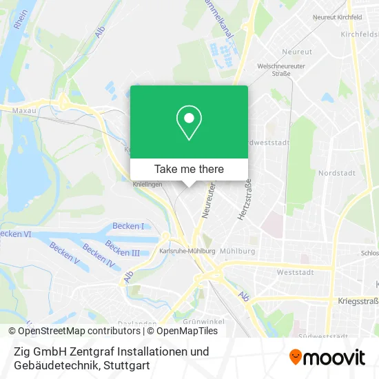 Карта Zig GmbH Zentgraf Installationen und Gebäudetechnik