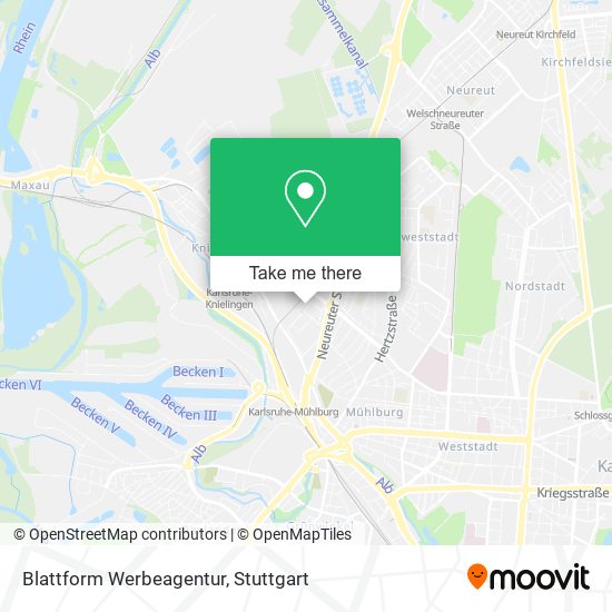 Blattform Werbeagentur map