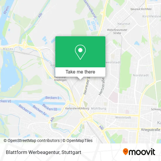 Карта Blattform Werbeagentur