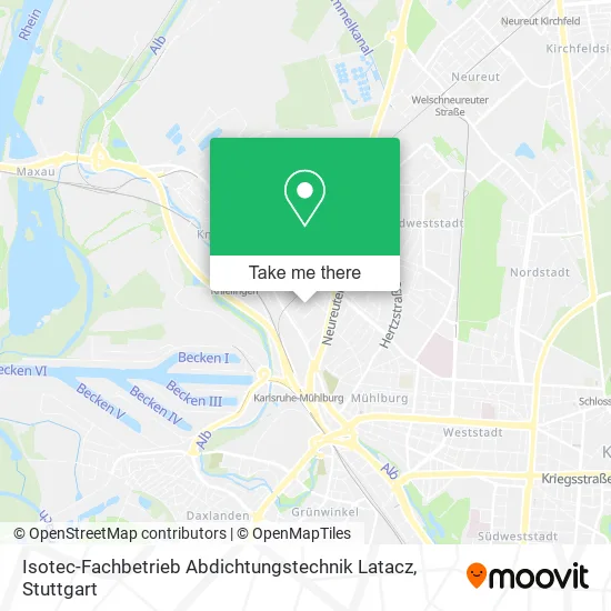 Карта Isotec-Fachbetrieb Abdichtungstechnik Latacz