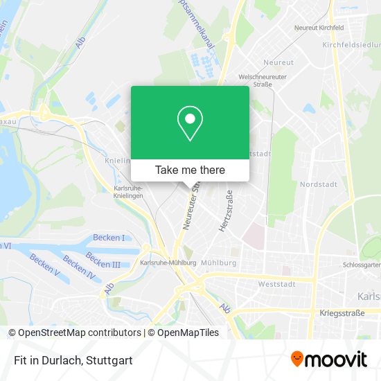 Fit in Durlach map