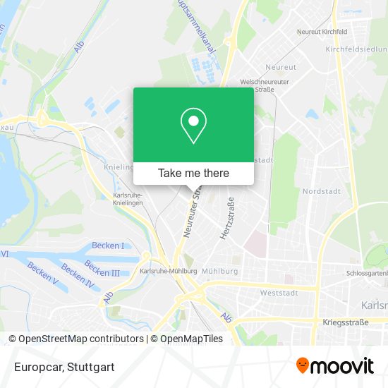 Europcar map