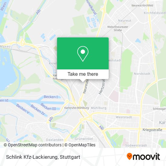 Карта Schlink Kfz-Lackierung