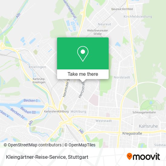 Kleingärtner-Reise-Service map