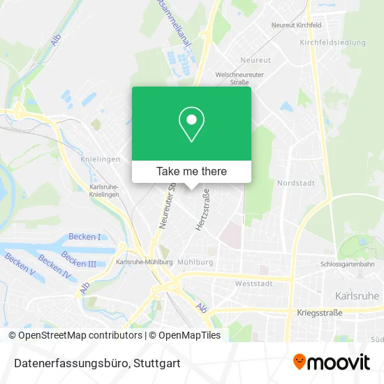 Карта Datenerfassungsbüro