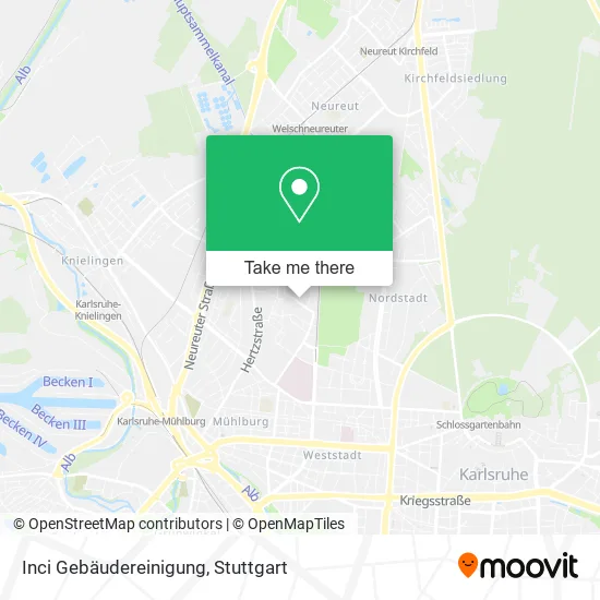 Карта Inci Gebäudereinigung