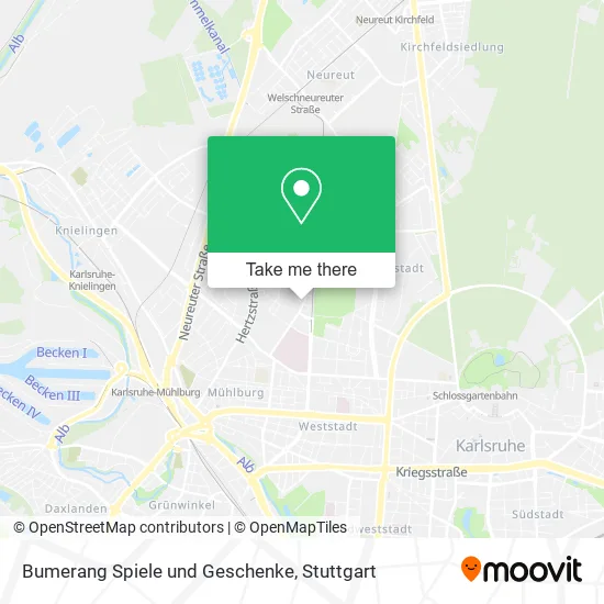 Карта Bumerang Spiele und Geschenke