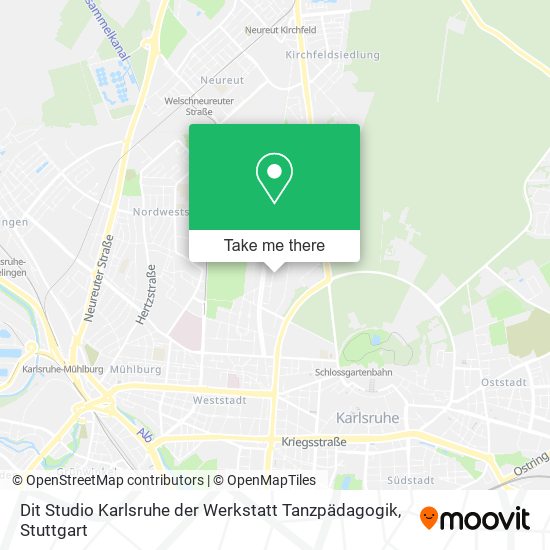 Dit Studio Karlsruhe der Werkstatt Tanzpädagogik map