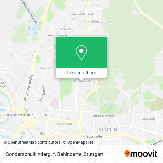 Карта Sonderschulkinderg. f. Behinderte