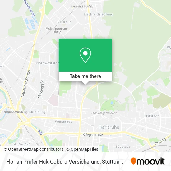 Карта Florian Prüfer Huk-Coburg Versicherung