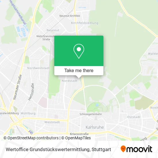 Карта Wertoffice Grundstückswertermittlung