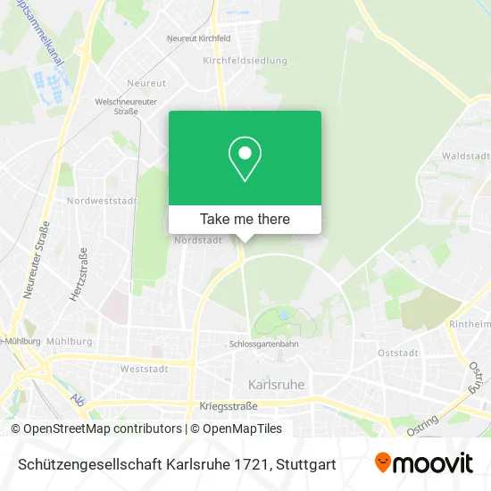 Карта Schützengesellschaft Karlsruhe 1721