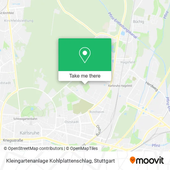 Карта Kleingartenanlage Kohlplattenschlag