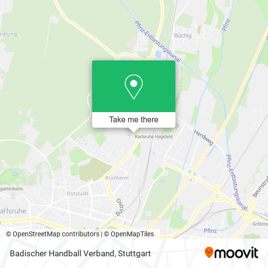 Badischer Handball Verband map