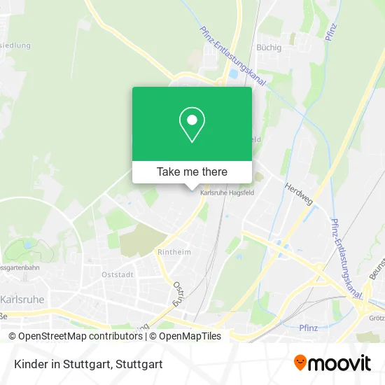 Карта Kinder in Stuttgart