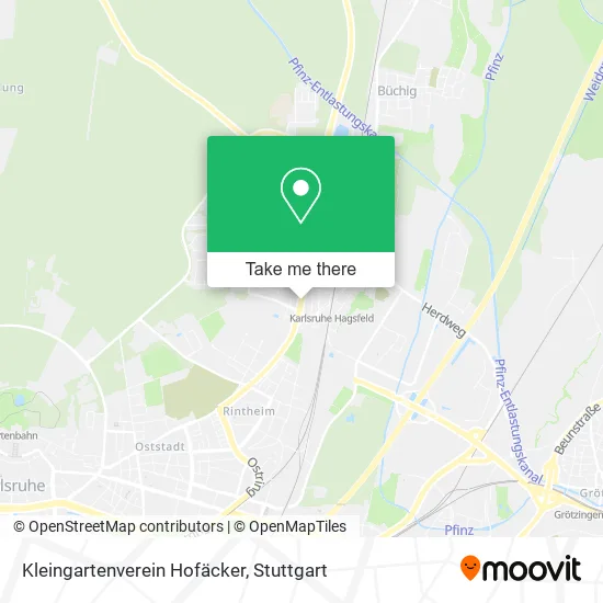 Карта Kleingartenverein Hofäcker