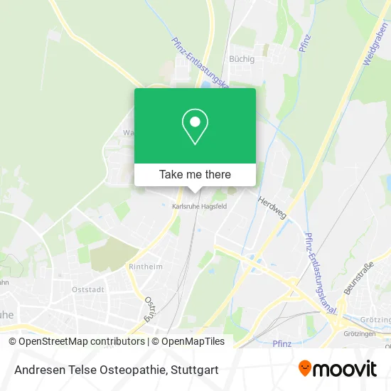 Карта Andresen Telse Osteopathie