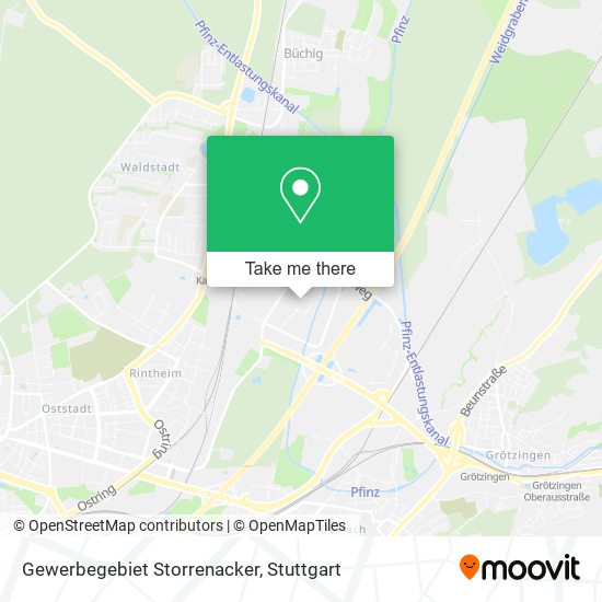 Gewerbegebiet Storrenacker map