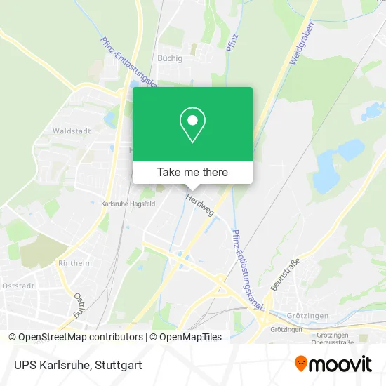 Карта UPS Karlsruhe