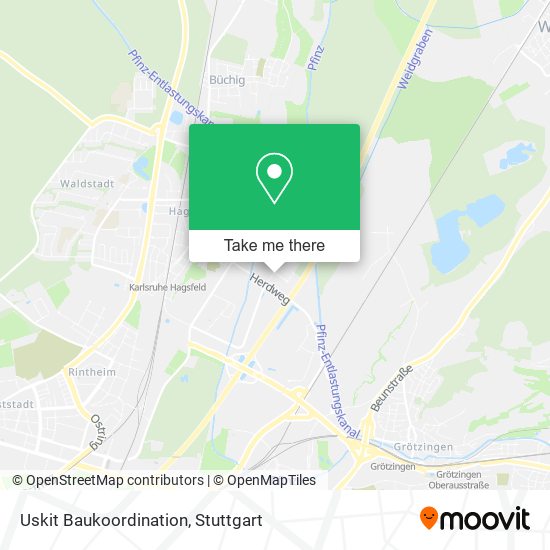 Uskit Baukoordination map