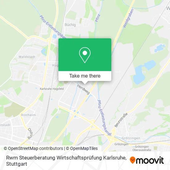 Карта Rwm Steuerberatung Wirtschaftsprüfung Karlsruhe
