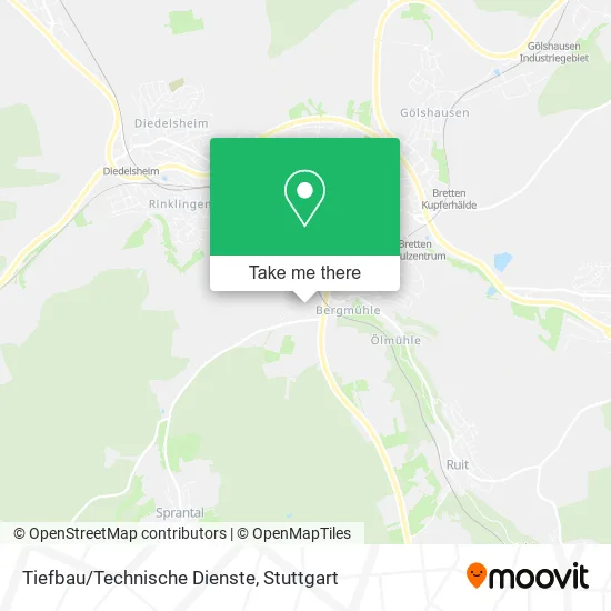 Карта Tiefbau/Technische Dienste