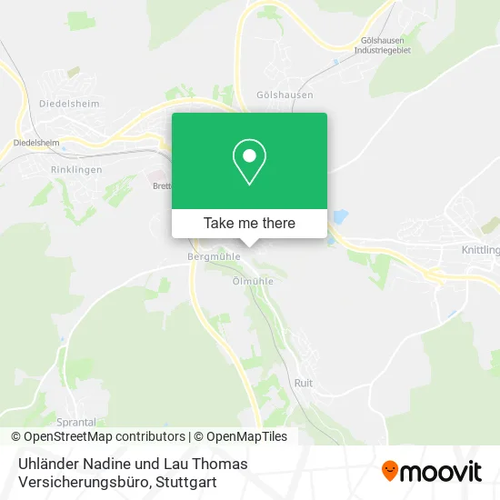 Карта Uhländer Nadine und Lau Thomas Versicherungsbüro