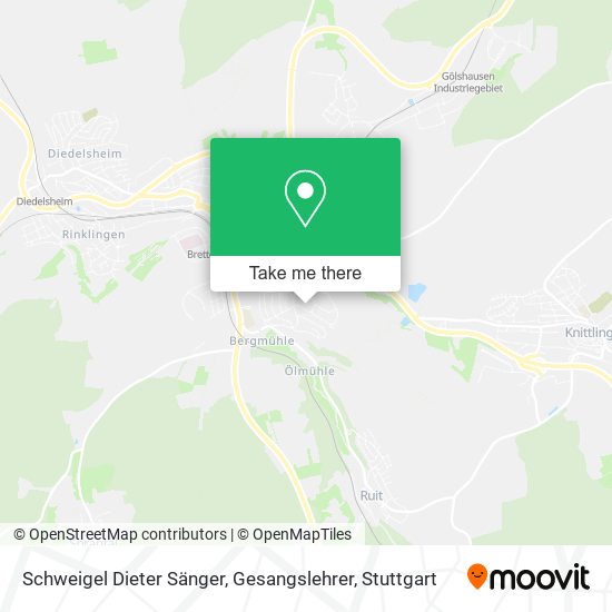 Schweigel Dieter Sänger, Gesangslehrer map