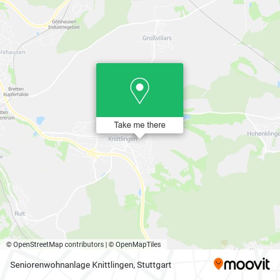 Карта Seniorenwohnanlage Knittlingen